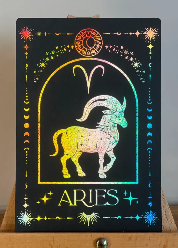 Aries-holo-foil-print