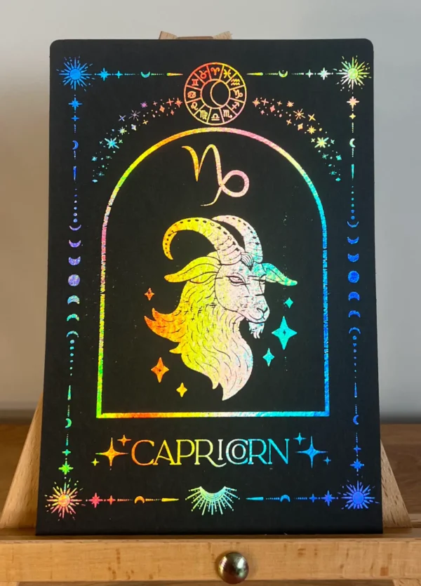 Capricorn foil print