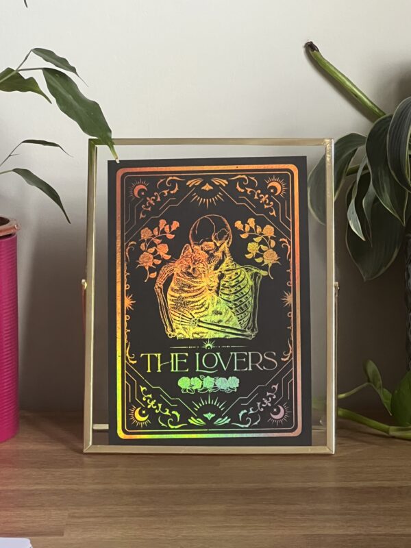 The Lovers tarot card print