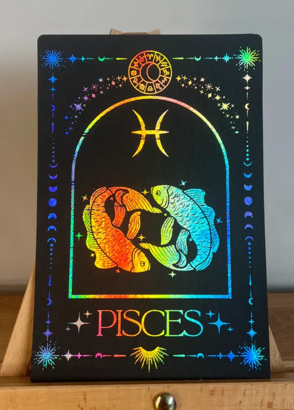 Pisces foil print