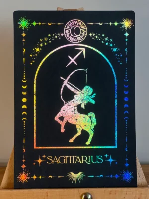 Sagittarius foil print
