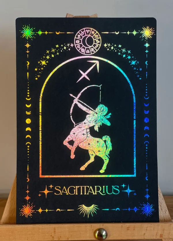 Sagittarius foil print