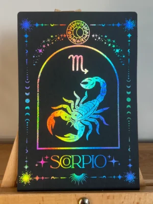 Scorpio foil print