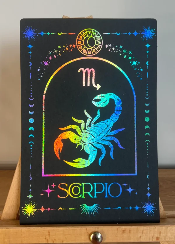 Scorpio foil print