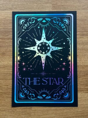 The star tarot card foil print