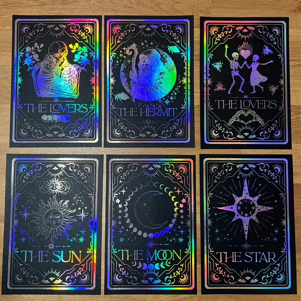 The full Tarot Card Collection – A5 Holographic Art