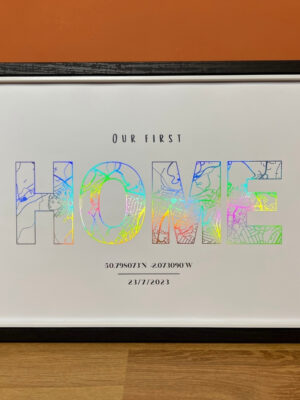 Custom map print HOME